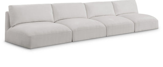 Meridian Furniture - Ease Cream Polyester Fabric Modular Sofa - 4Pc - 696Cream-S152A veiw 1