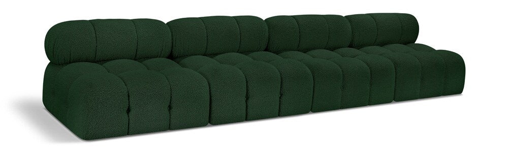 Meridian Furniture - Ames Green Boucle Fabric Modular Sofa - 4Pc - 611Green-S136B veiw 1