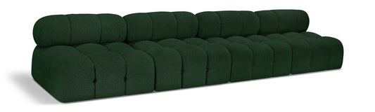 Meridian Furniture - Ames Green Boucle Fabric Modular Sofa - 4Pc - 611Green-S136B veiw 1