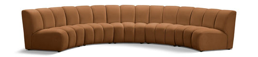 Meridian Furniture - Infinity Saddle Velvet 5pc. Modular Sectional - 638Saddle-5PC veiw 1