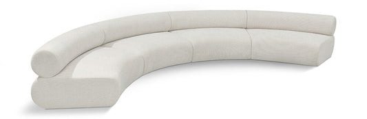 Meridian Furniture - Bale Cream Chenille Fabric Modular Sofa - 4Pc - 114Cream-S4A veiw 1