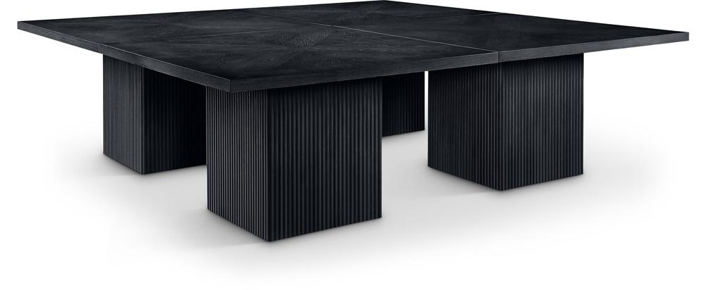 Meridian Furniture - Belinda Black Modular Dining Table - 8Pc - 729Black-108SQ veiw 1