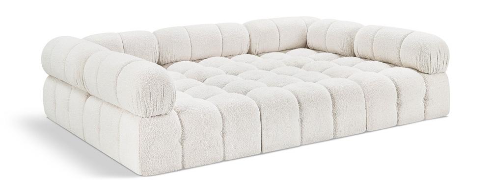 Meridian Furniture - Ames Cream Boucle Fabric Modular Sectional - 6Pc - 611Cream-Sec6C veiw 1