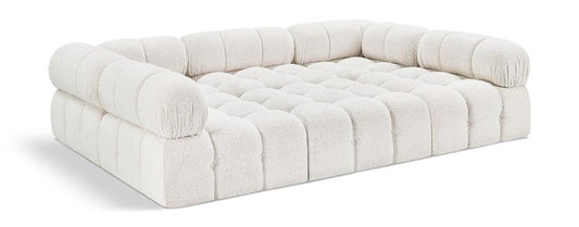 Meridian Furniture - Ames Cream Boucle Fabric Modular Sectional - 6Pc - 611Cream-Sec6C veiw 1