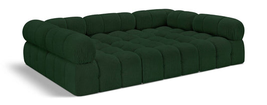 Meridian Furniture - Ames Green Boucle Fabric Modular Sectional - 6Pc - 611Green-Sec6C veiw 1