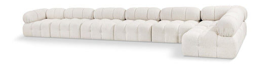 Meridian Furniture - Ames Cream Boucle Fabric Modular Sectional - 7Pc - 611Cream-Sec7C veiw 1
