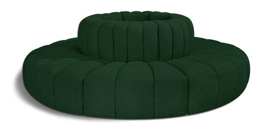 Meridian Furniture - Arc Green Boucle Fabric Modular Sofa - 8Pc - 102Green-S8D veiw 1