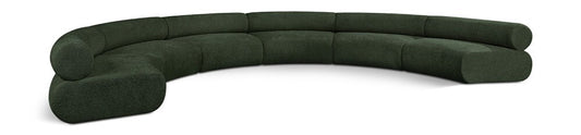 Meridian Furniture - Bale Green Chenille Fabric Modular Sofa - 6Pc - 114Green-S6A veiw 1