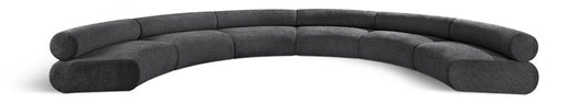 Meridian Furniture - Bale Grey Chenille Fabric Modular Sofa - 6Pc - 114Grey-S6A veiw 1