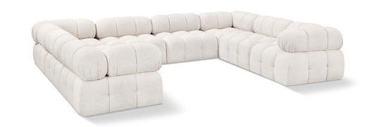 Meridian Furniture - Ames Cream Boucle Fabric Modular Sectional - 8Pc - 611Cream-Sec8A veiw 1