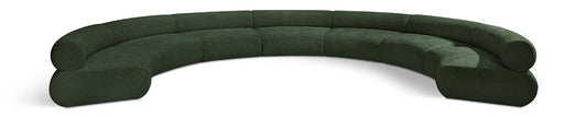 Meridian Furniture - Bale Green Chenille Fabric Modular Sofa - 7Pc - 114Green-S7A veiw 1