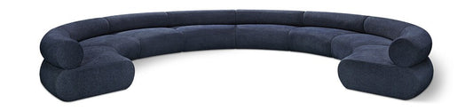 Meridian Furniture - Bale Navy Chenille Fabric Modular Sofa - 8Pc - 114Navy-S8A veiw 1