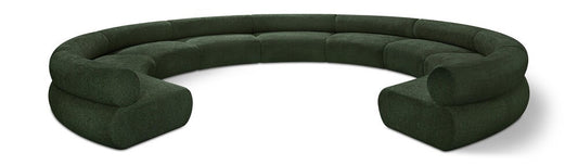 Meridian Furniture - Bale Green Chenille Fabric Modular Sofa - 9Pc - 114Green-S9A veiw 1