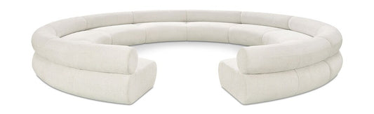 Meridian Furniture - Bale Cream Chenille Fabric Modular Sofa - 10Pc - 114Cream-S10A veiw 1