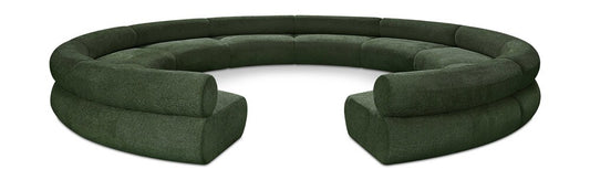 Meridian Furniture - Bale Green Chenille Fabric Modular Sofa - 10Pc - 114Green-S10A veiw 1