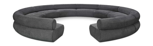 Meridian Furniture - Bale Grey Chenille Fabric Modular Sofa - 10Pc - 114Grey-S10A veiw 1