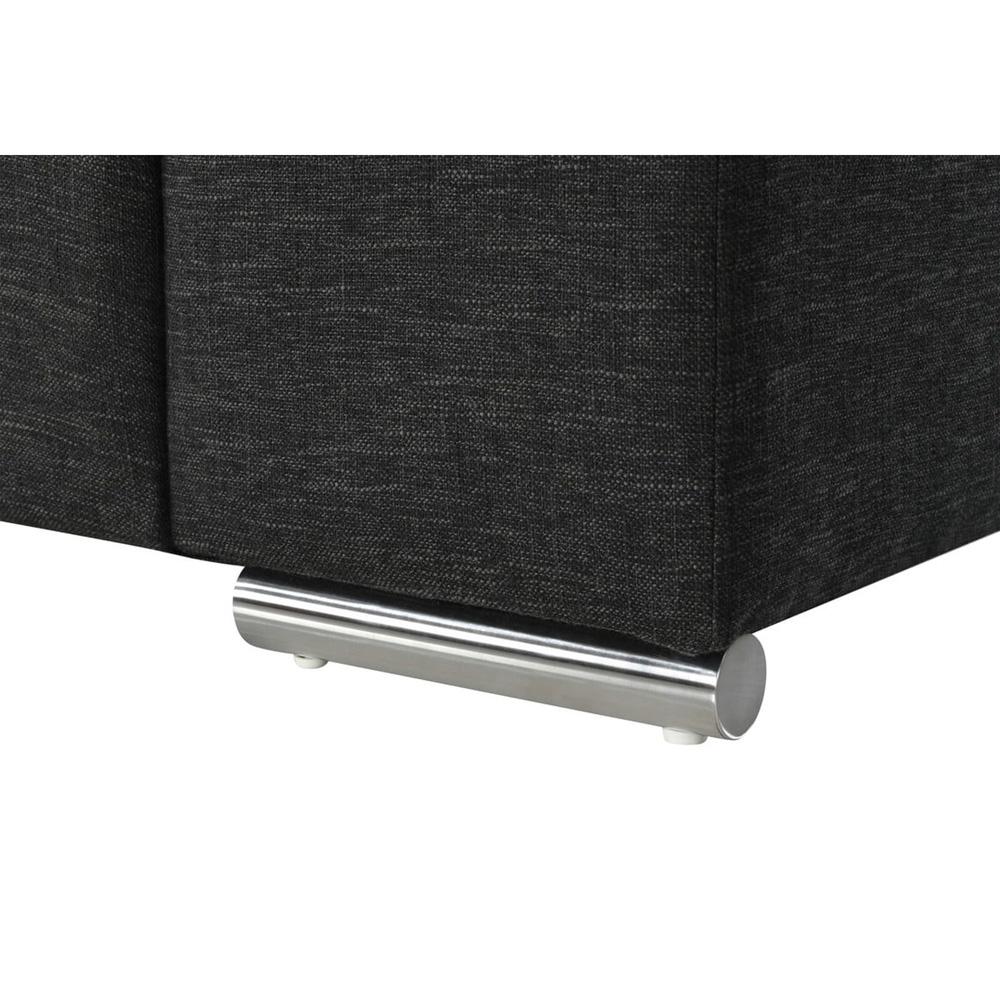 Lilola Home - Gianna Black Linen Fabric Arm Chair-89290-C veiw 4