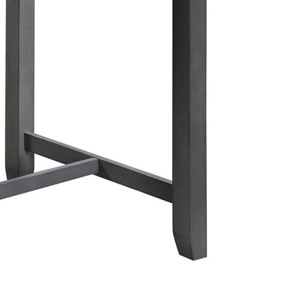 Lilola Home - Graham 36inW Gray Finish Small Space Counter Height Dining Table with USB Charging Ports and Shelves-30541-T veiw 4