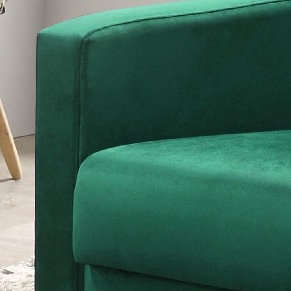 Lilola Home - Hale 27.5inW Green Velvet Accent Armchair with Tufting-89005GN veiw 3