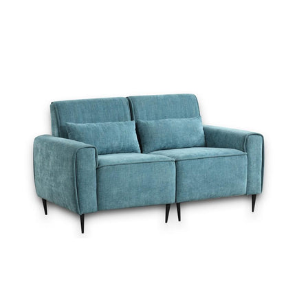 Lilola Home - Valentina 74inW Blue Chenille Sofa Loveseat Living Room Set-89118-SL veiw 3