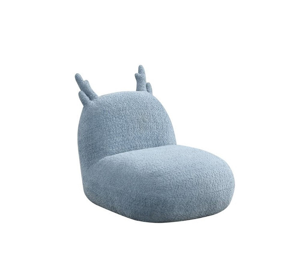 Lilola Home - Weston 21.5inW Blue Chenille Deer-Shaped Kids Chair-88833 veiw 1
