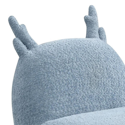 Lilola Home - Weston 21.5inW Blue Chenille Deer-Shaped Kids Chair-88833 veiw 2