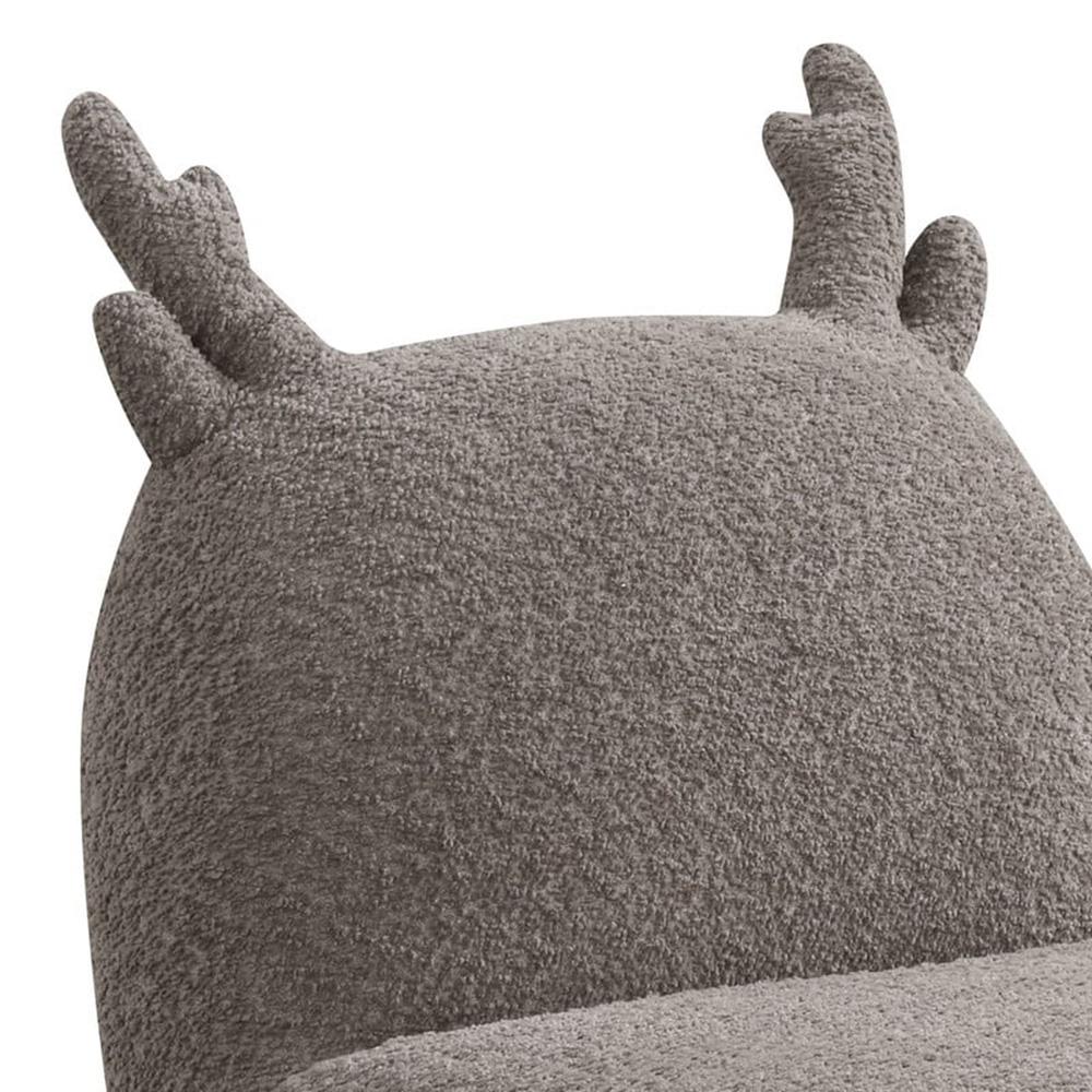 Lilola Home - Weston 21.5inW Brown Chenille Deer-Shaped Kids Chair-88834 veiw 2