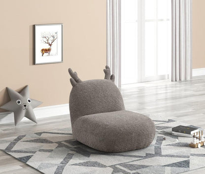 Lilola Home - Weston 21.5inW Brown Chenille Deer-Shaped Kids Chair-88834 veiw 5