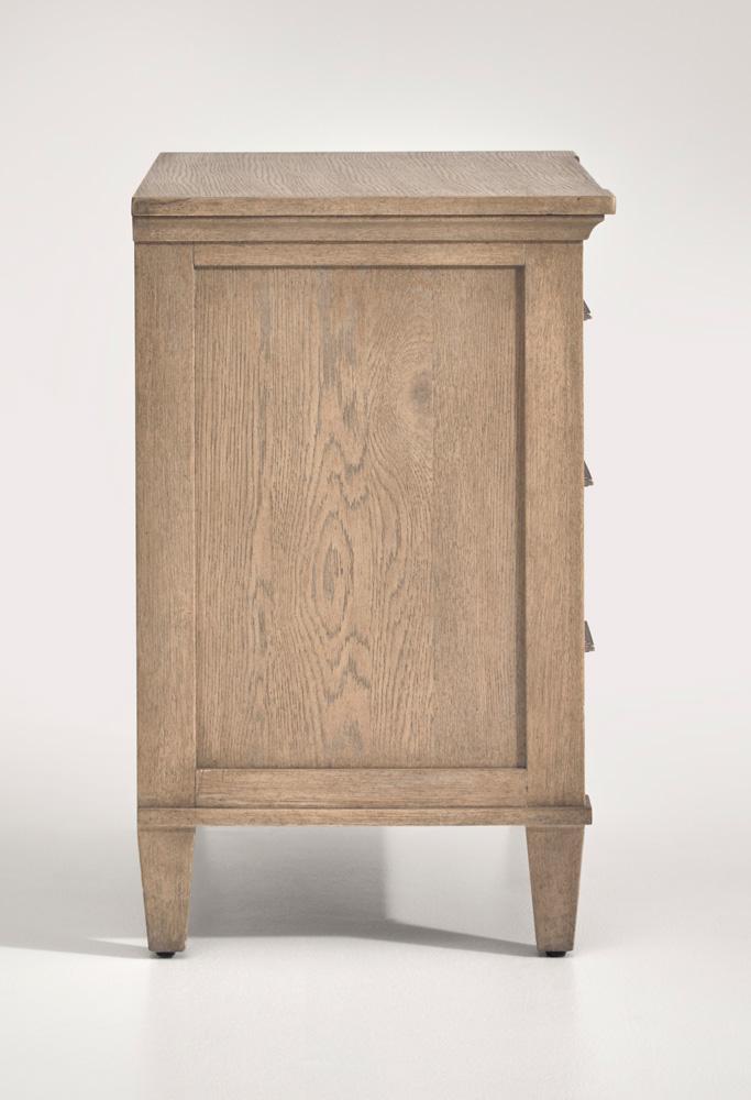 Magnussen - Brown and Dinara Oat Fabric - Drawer Nightstand - B7006-01_CLOSEOUT veiw 4