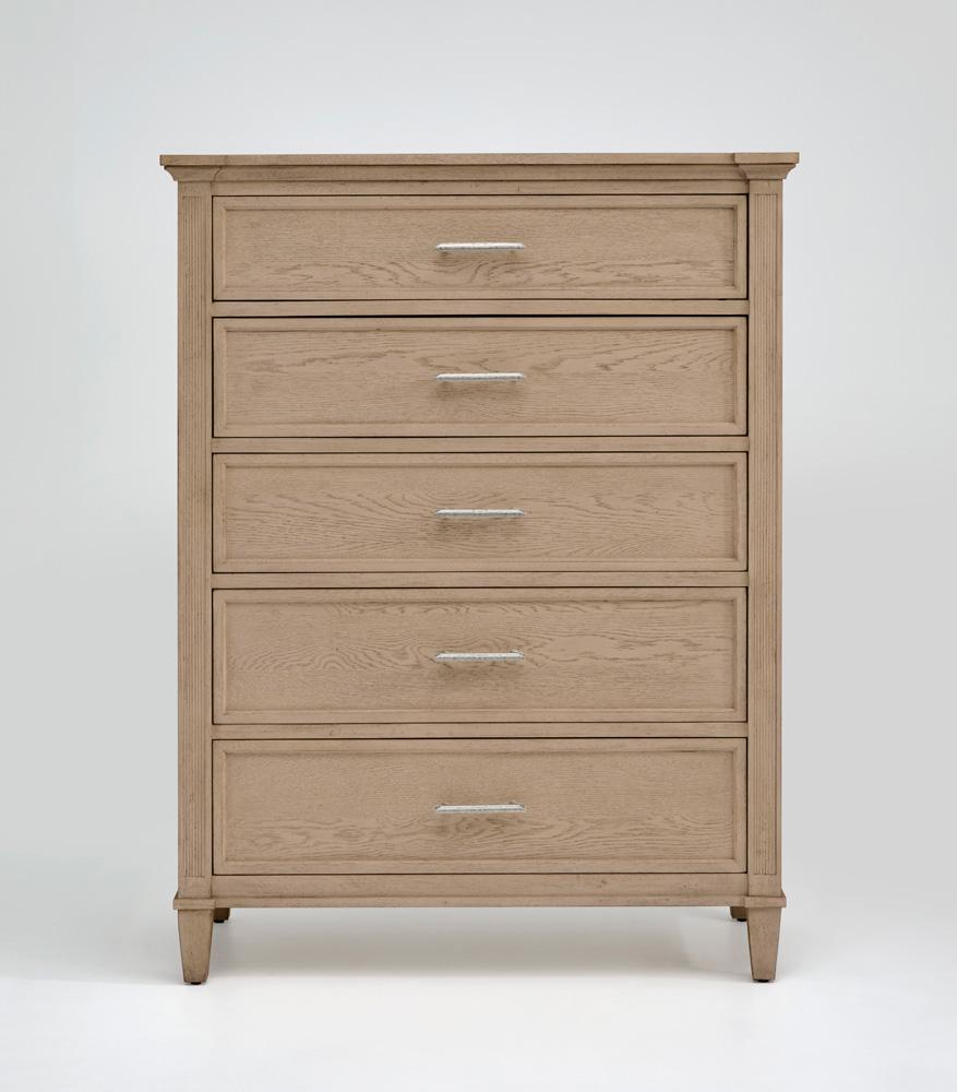 Magnussen - Brown and Dinara Oat Fabric - Drawer Chest - B7006-10_CLOSEOUT veiw 2