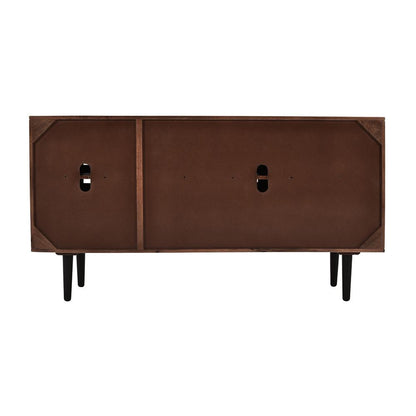 Jofran - Trent 60in Solid Wood Carved Modern Rustic Woven Sideboard Storage Cabinet - 2387-60 veiw 3