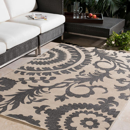 Livabliss - Alfresco 73inx73in Machine Woven Rug - ALF9612-73RD_CLOSEOUT veiw 2