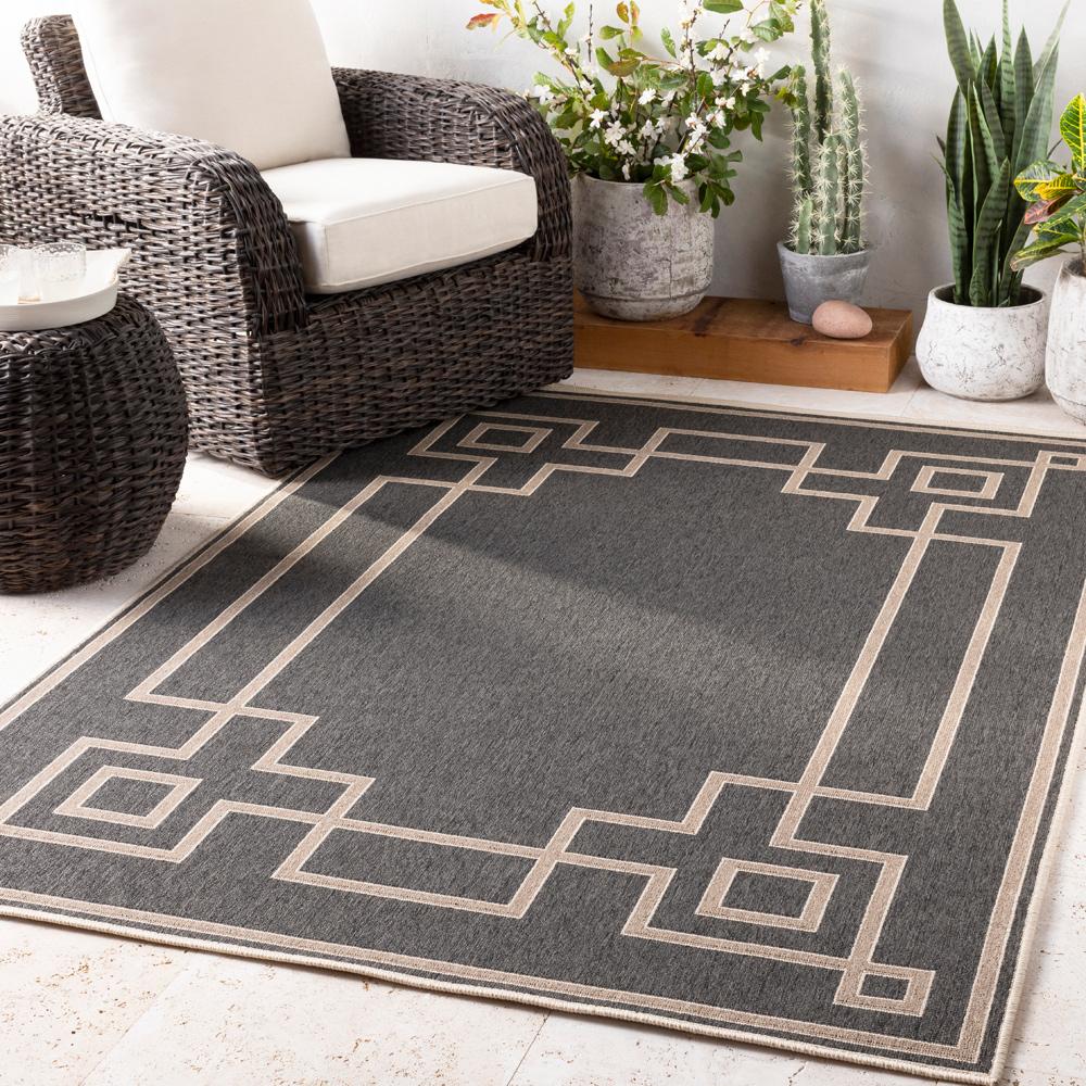 Livabliss - Alfresco 810inx810in Machine Woven Rug - ALF9630-89RD_CLOSEOUT veiw 2
