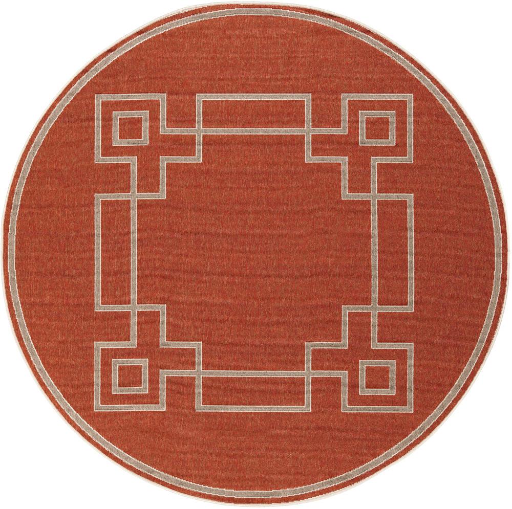 Livabliss - Alfresco 810inx810in Machine Woven Rug - ALF9631-89RD_CLOSEOUT veiw 1