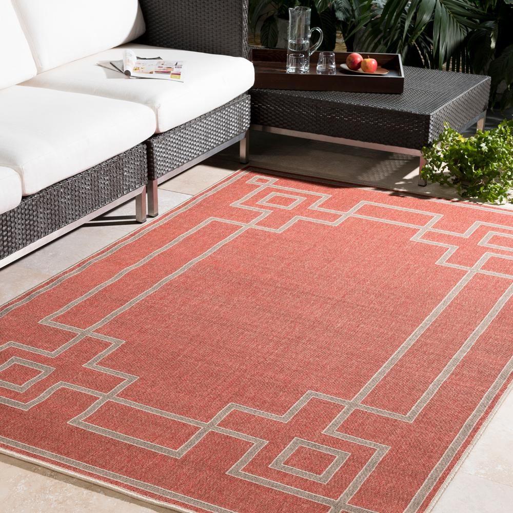 Livabliss - Alfresco 810inx810in Machine Woven Rug - ALF9631-89RD_CLOSEOUT veiw 2