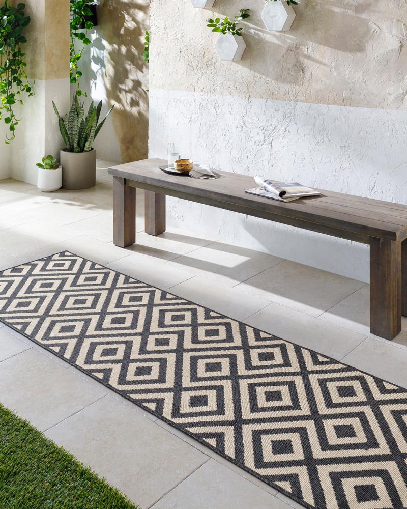 Livabliss - Alfresco 810inx810in Machine Woven Rug - ALF9639-89RD_CLOSEOUT veiw 2