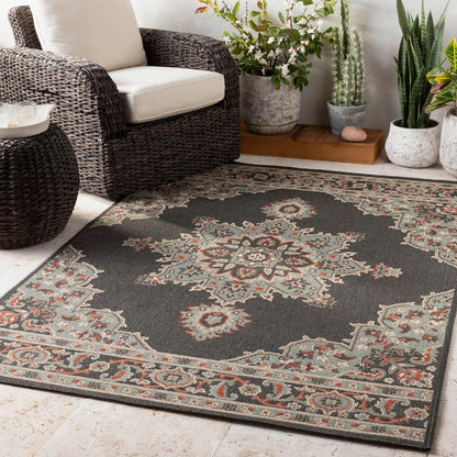Livabliss - Alfresco 810inx810in Machine Woven Rug - ALF9671-89RD_CLOSEOUT veiw 2