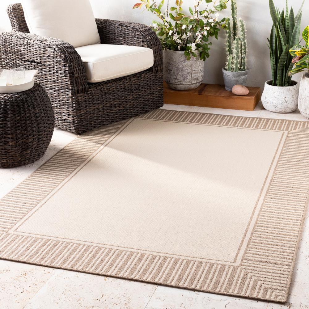 Livabliss - Alfresco 73inx73in Machine Woven Rug - ALF9685-73RD_CLOSEOUT veiw 2