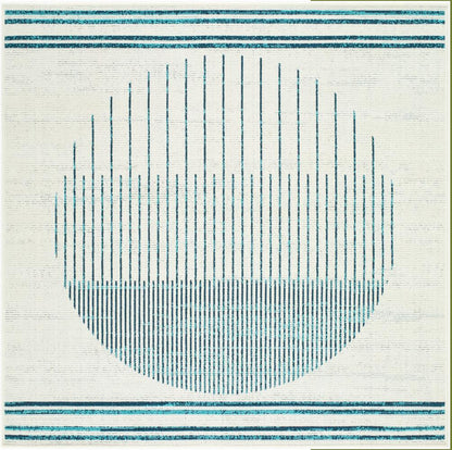 Livabliss - Alfresco 53inx53in Machine Woven Rug - ALF9692-53SQ veiw 1