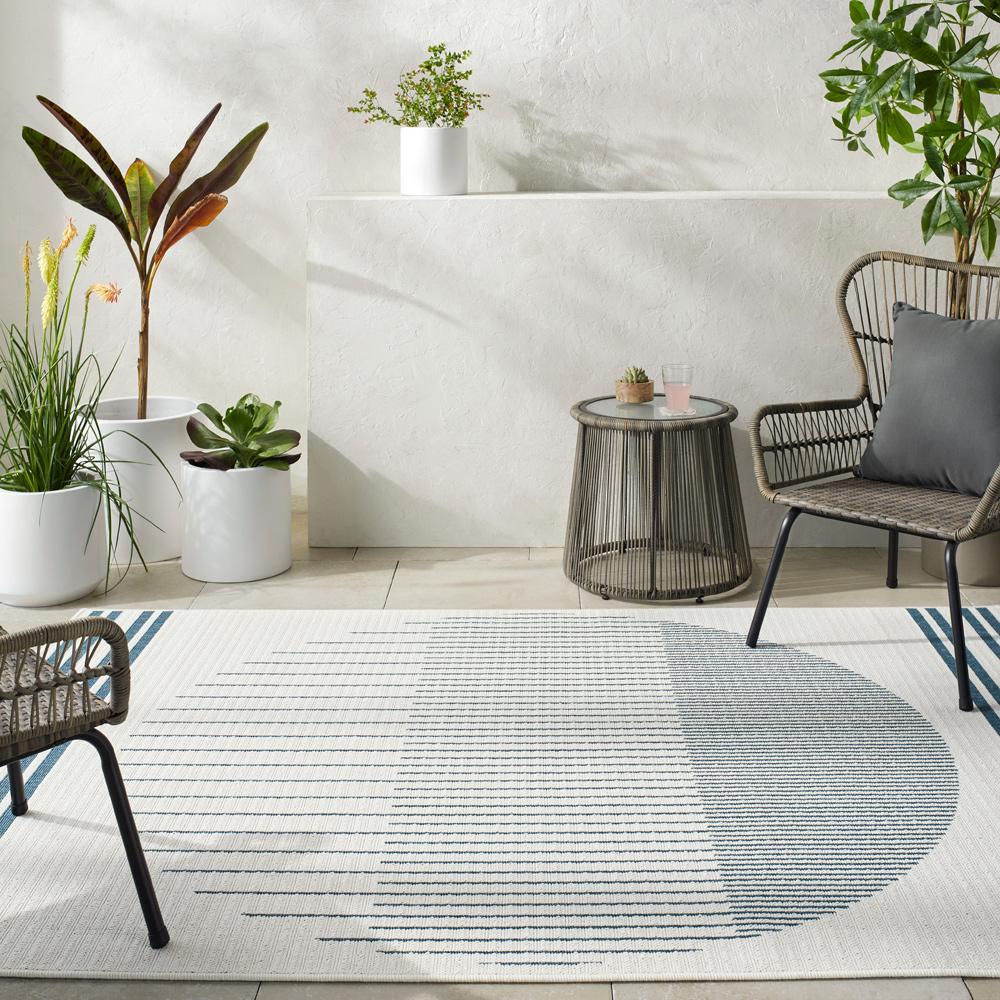Livabliss - Alfresco 810inx810in Machine Woven Rug - ALF9693-810RD veiw 2