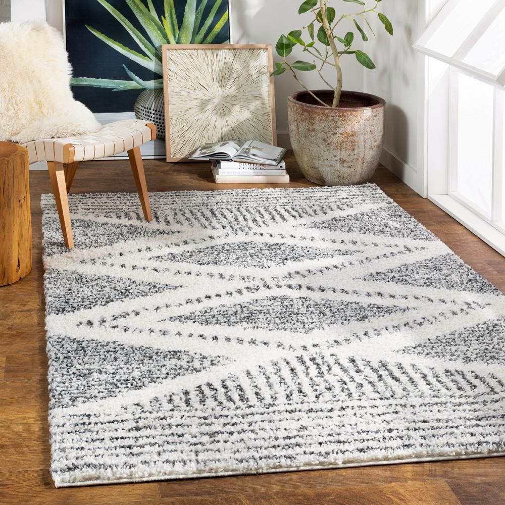 Livabliss - Deluxe Shag 2x211in Machine Woven Rug - DXS2309-23 veiw 2