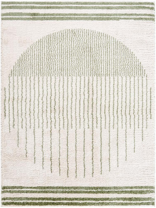 Livabliss - Fossay Shag 53inx7 Machine Woven Rug - FSG2307-537 veiw 1
