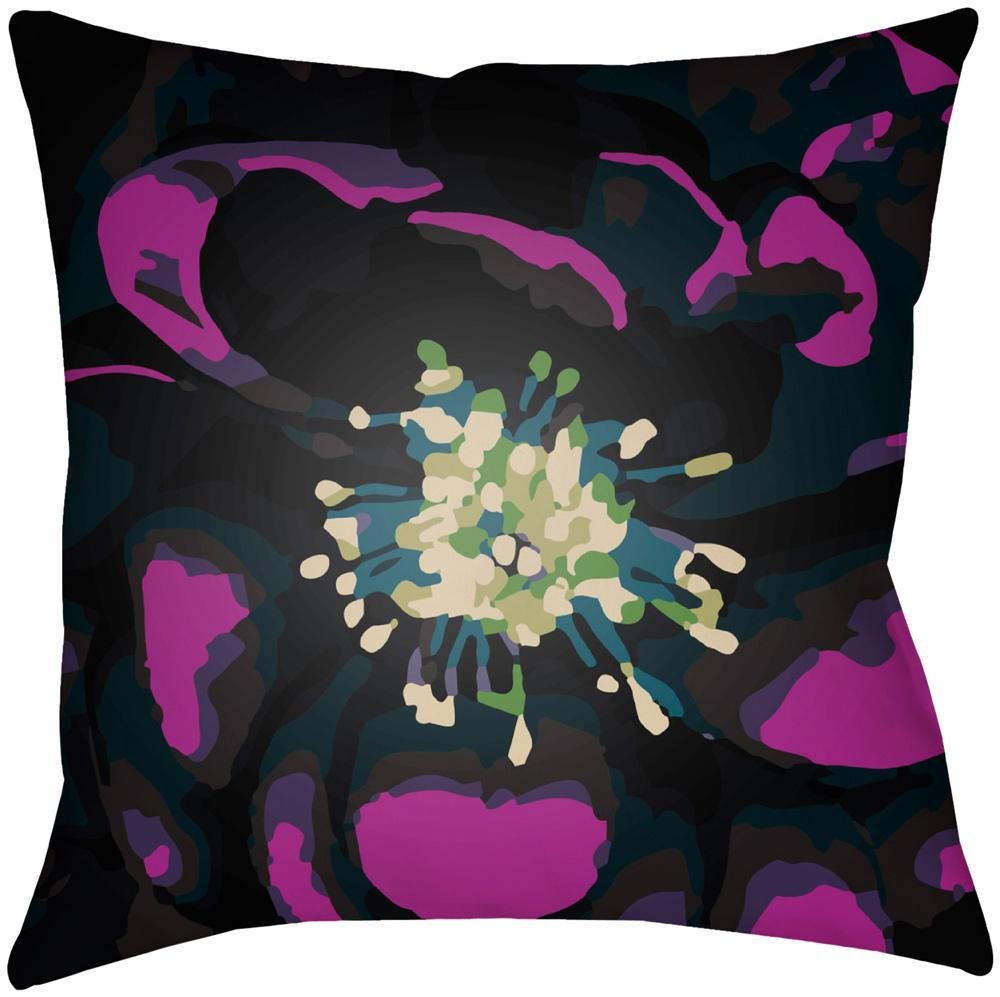 Livabliss - Abstract Floral 18inLx18inW Accent Pillow - AF008-1818 veiw 1