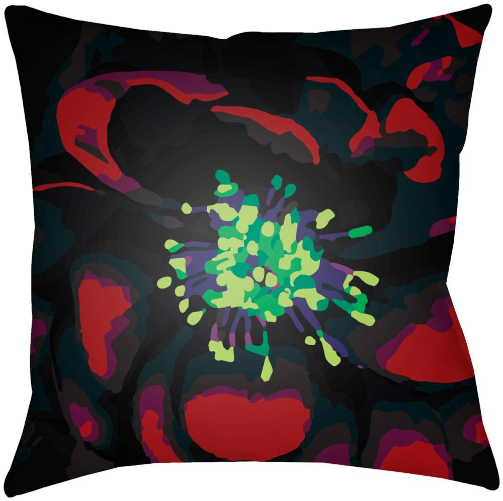 Livabliss - Abstract Floral 20inLx20inW Accent Pillow - AF009-2020 veiw 1