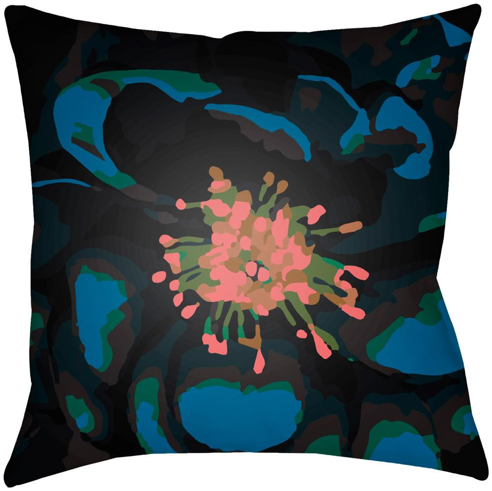 Livabliss - Abstract Floral 18inLx18inW Accent Pillow - AF010-1818 veiw 1
