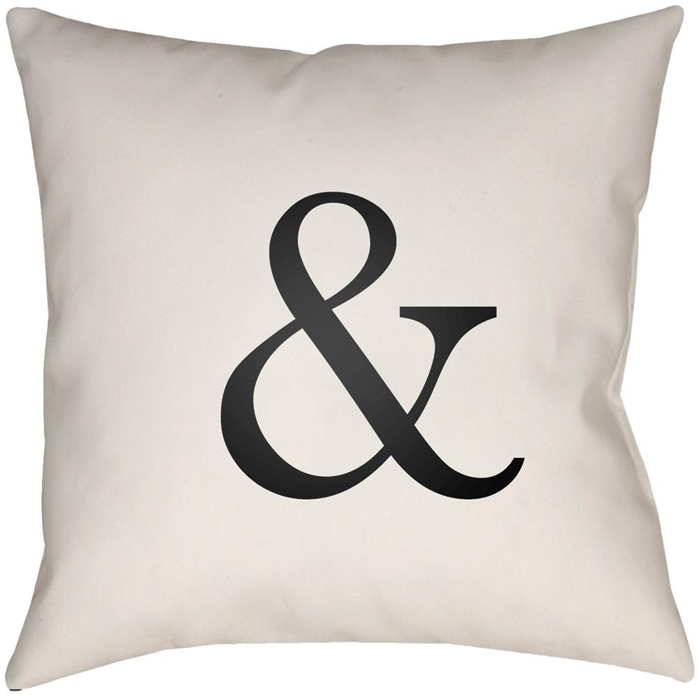 Livabliss - Ampersand 18inLx18inW Accent Pillow - AMP001-1818 veiw 1