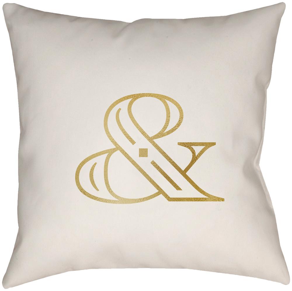 Livabliss - Ampersand 16inLx16inW Accent Pillow - AMP002-1616 veiw 1