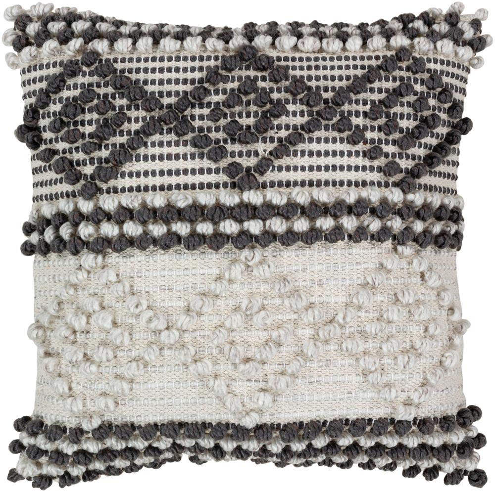 Livabliss - Anders 18inLx18inW Accent Pillow - With Down Insert - ADR002-1818D veiw 1