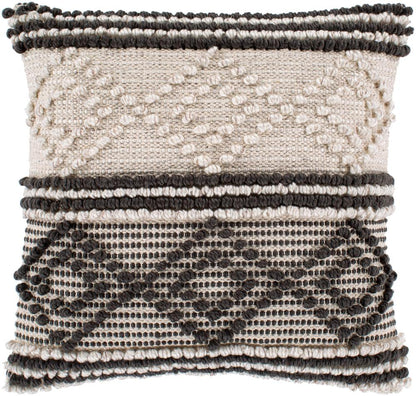 Livabliss - Anders 20inLx20inW Accent Pillow - With Down Insert - ADR002-2020D veiw 1