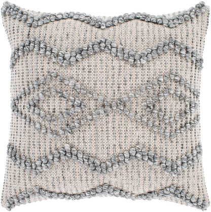Livabliss - Anders 20inLx20inW Accent Pillow - With Down Insert - ADR003-2020D veiw 1